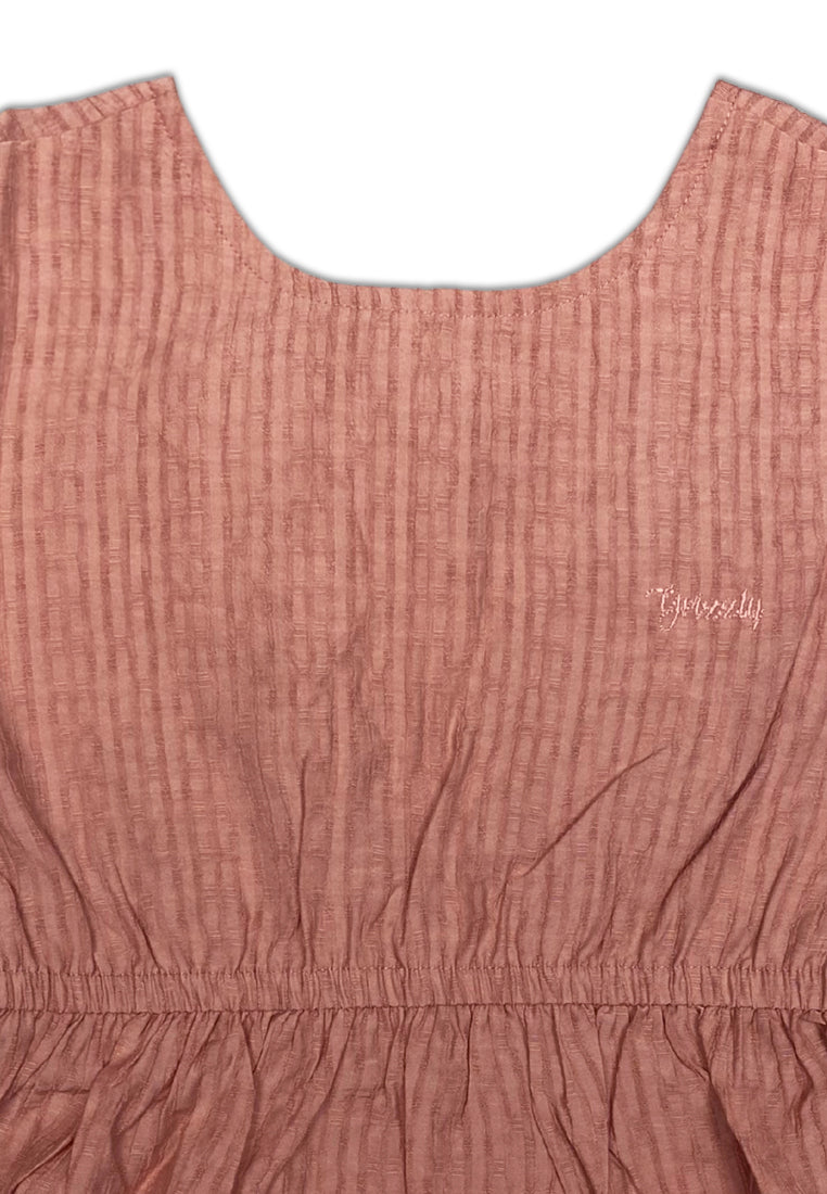 GIRLS WOVEN PUFF SLEEVE BLOUSE