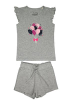 Ruffled Sleeve Tee w/ Short set