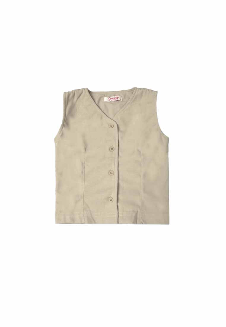 GIRLS BUTTONED VEST TOP & WIDE LEG PANTS SETS