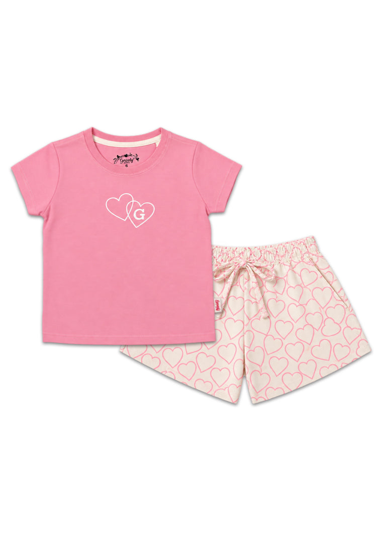 GIRLS BASIC TOPS & SHORT SET (SPECIAL PRINT)