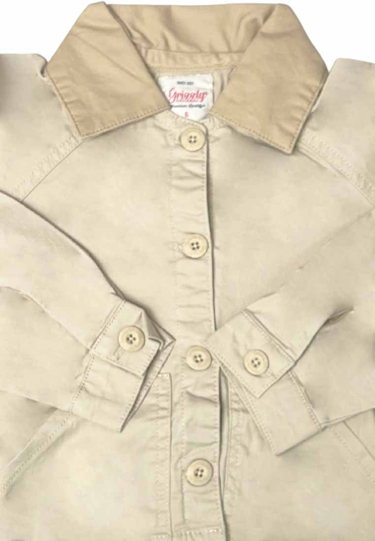 GIRLS TWILL RAGLAN CROPPED JACKET
