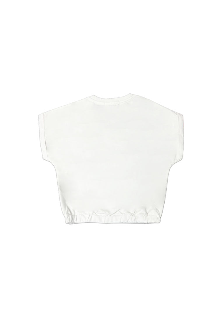 GIRLS BOXY CROP TOPS (METAL LABEL)