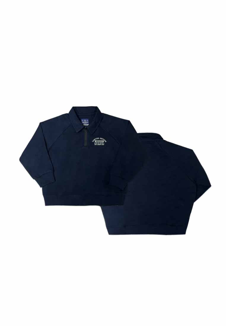 TODDLER BOYS OVERSIZED PULLOVER W/ZIPPER