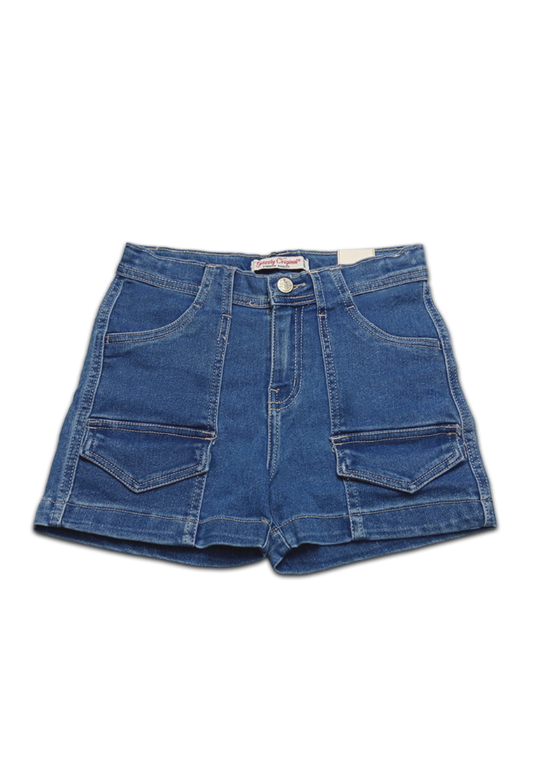 GIRLS DENIM CARGO SHORTS