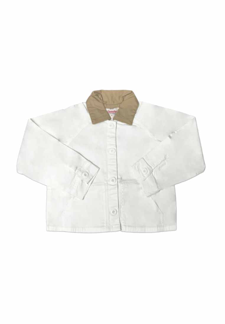 GIRLS TWILL RAGLAN CROPPED JACKET