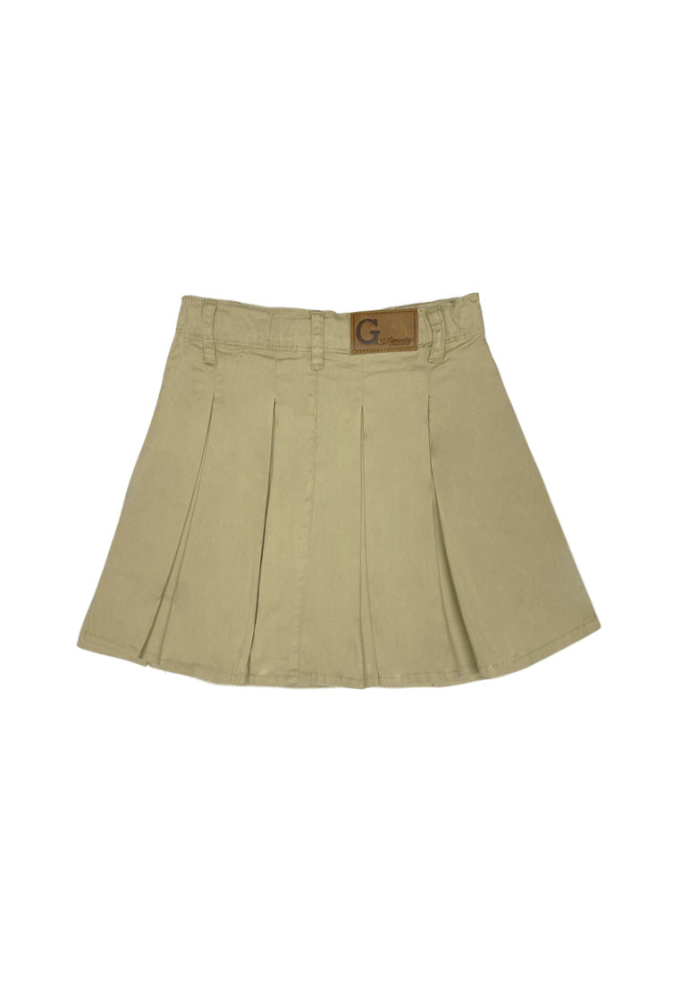 GIRLS TWILL PLEATED SKIRT