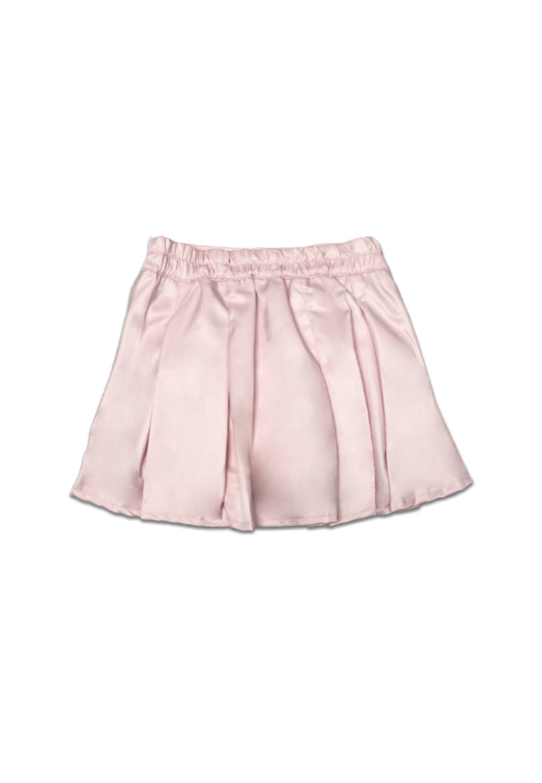 GIRLS WOVEN PLEATED SKIRT